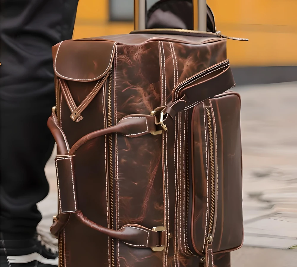 leather carry on bags for men